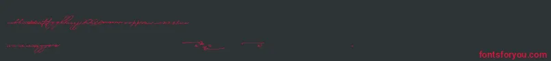 JerseyStories Font – Red Fonts on Black Background