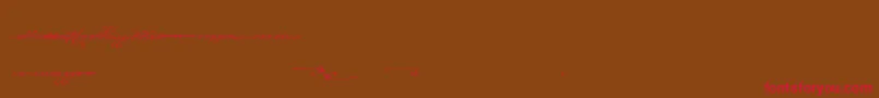 JerseyStories Font – Red Fonts on Brown Background