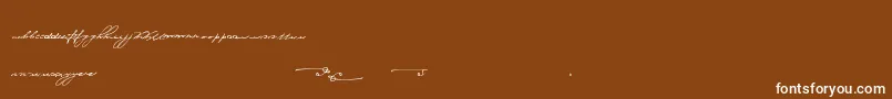 JerseyStories Font – White Fonts on Brown Background