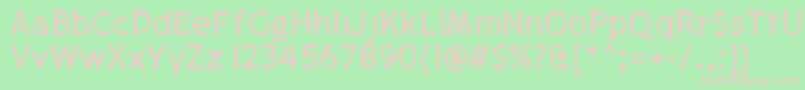 Pajamapants Font – Pink Fonts on Green Background