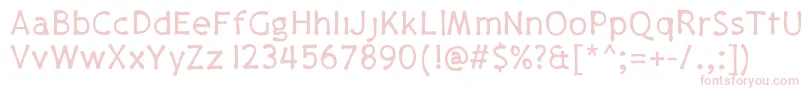 Pajamapants Font – Pink Fonts on White Background