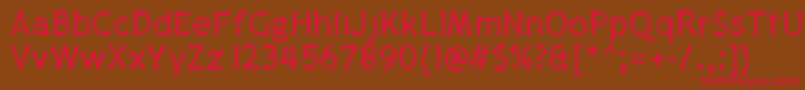 Pajamapants Font – Red Fonts on Brown Background