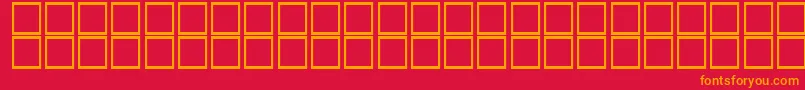 ThulthBoldItalic Font – Orange Fonts on Red Background