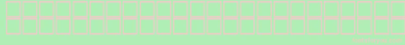 ThulthBoldItalic Font – Pink Fonts on Green Background