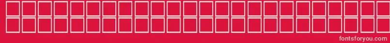 ThulthBoldItalic Font – Pink Fonts on Red Background