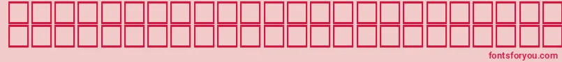 ThulthBoldItalic Font – Red Fonts on Pink Background