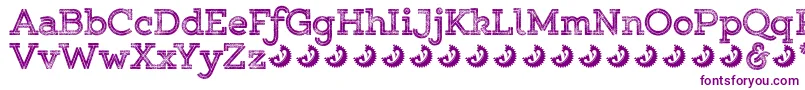 Gistroughuprexboldtwodemo Font – Purple Fonts on White Background
