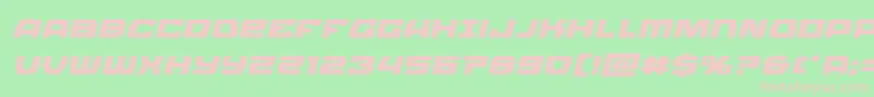 Olympiccarrierexpandital Font – Pink Fonts on Green Background