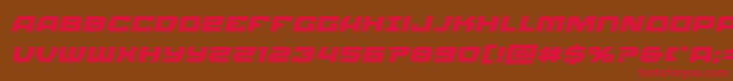 Olympiccarrierexpandital Font – Red Fonts on Brown Background