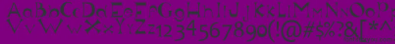 Justforfun Font – Black Fonts on Purple Background