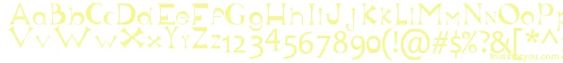 Шрифт Justforfun – жёлтые шрифты