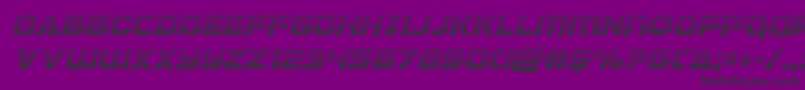 Jeebragradital-fontti – mustat fontit violetilla taustalla