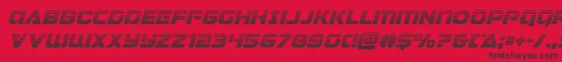 Jeebragradital Font – Black Fonts on Red Background