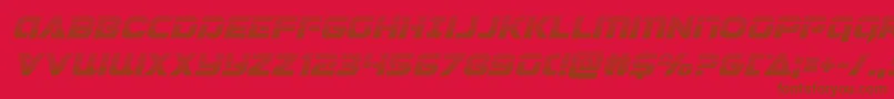 Police Jeebragradital – polices brunes sur fond rouge