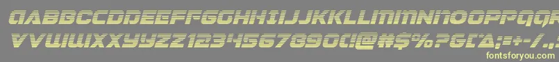 Jeebragradital Font – Yellow Fonts on Gray Background