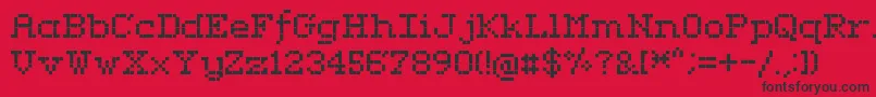 RififiSerif Font – Black Fonts on Red Background