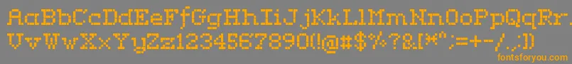 RififiSerif Font – Orange Fonts on Gray Background