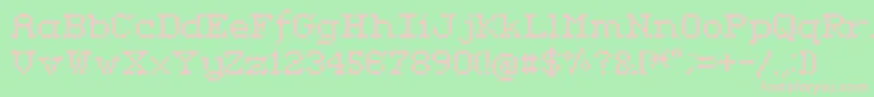 RififiSerif Font – Pink Fonts on Green Background