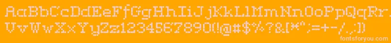 RififiSerif Font – Pink Fonts on Orange Background
