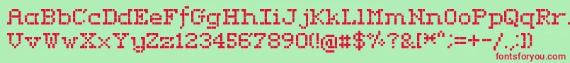 RififiSerif Font – Red Fonts on Green Background