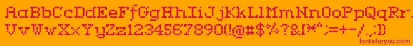 RififiSerif Font – Red Fonts on Orange Background