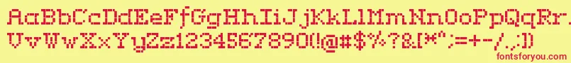 RififiSerif Font – Red Fonts on Yellow Background