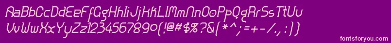 Zolofb Font – Pink Fonts on Purple Background