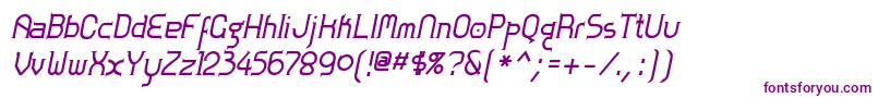 Zolofb Font – Purple Fonts on White Background