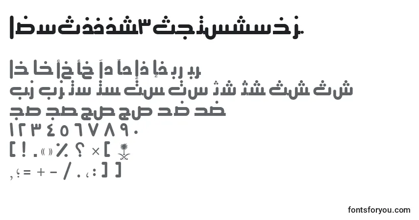 AymThghr3SUNormal.フォント–アルファベット、数字、特殊文字