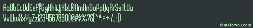 Шрифт KleptocracycdltRegular – зелёные шрифты на чёрном фоне