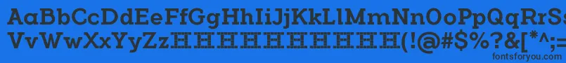 FlamanteSerifMediumFfp Font – Black Fonts on Blue Background