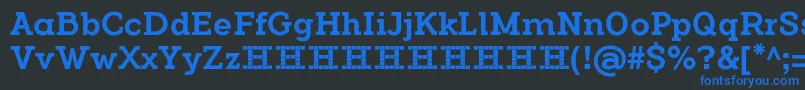 FlamanteSerifMediumFfp Font – Blue Fonts on Black Background