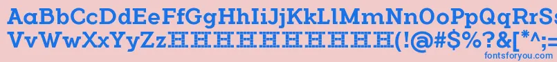 FlamanteSerifMediumFfp Font – Blue Fonts on Pink Background