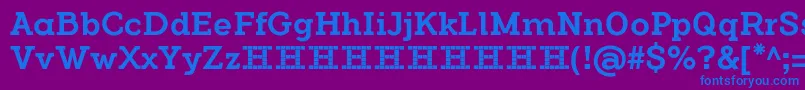 FlamanteSerifMediumFfp Font – Blue Fonts on Purple Background