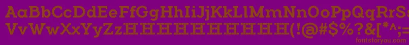 FlamanteSerifMediumFfp Font – Brown Fonts on Purple Background