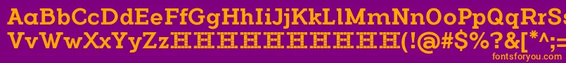 FlamanteSerifMediumFfp Font – Orange Fonts on Purple Background