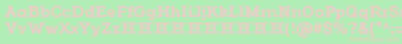 FlamanteSerifMediumFfp Font – Pink Fonts on Green Background