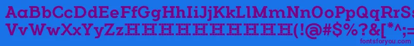 FlamanteSerifMediumFfp Font – Purple Fonts on Blue Background