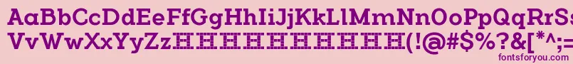 FlamanteSerifMediumFfp Font – Purple Fonts on Pink Background