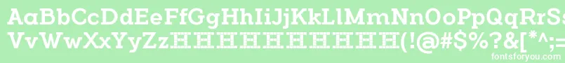 FlamanteSerifMediumFfp Font – White Fonts on Green Background