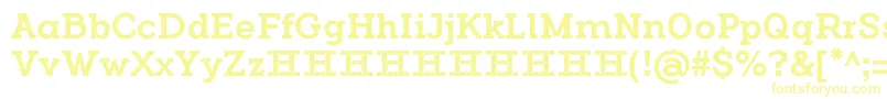 FlamanteSerifMediumFfp Font – Yellow Fonts on White Background