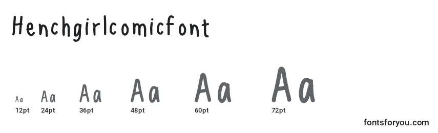 Henchgirlcomicfont Font Sizes