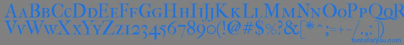 Fefcsc2 Font – Blue Fonts on Gray Background