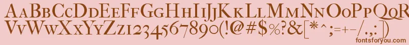 Fefcsc2 Font – Brown Fonts on Pink Background