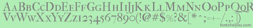 Fefcsc2 Font – Gray Fonts on Green Background