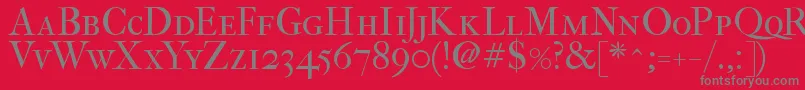 Fefcsc2 Font – Gray Fonts on Red Background