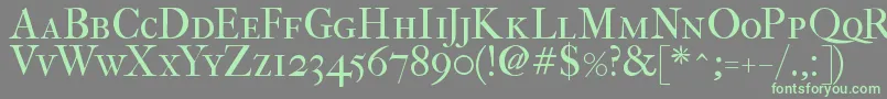 Fefcsc2 Font – Green Fonts on Gray Background