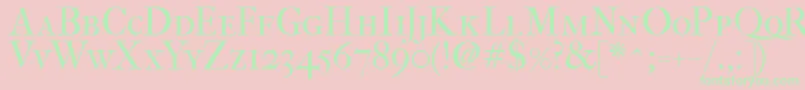 Police Fefcsc2 – polices vertes sur fond rose