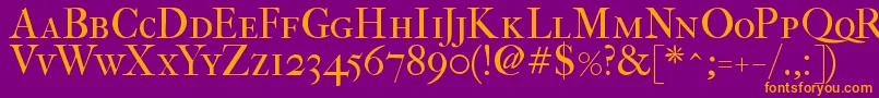 Fefcsc2 Font – Orange Fonts on Purple Background