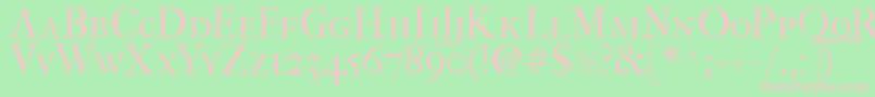 Fefcsc2 Font – Pink Fonts on Green Background